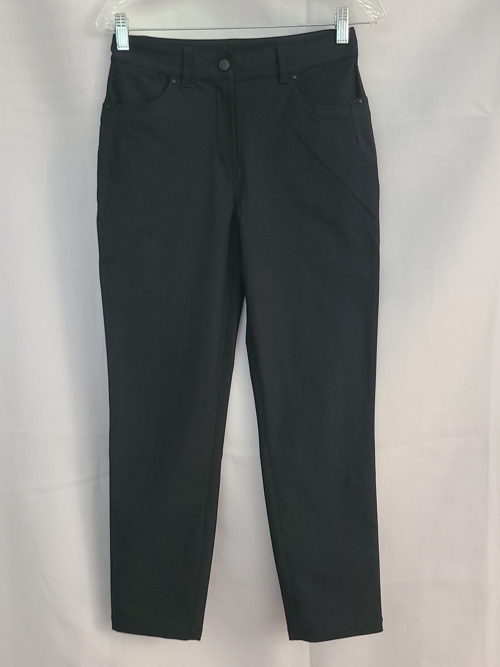 Lululemon 6 Black City Sleek 5 Pocket High Rise Slim Fit Casual Work Office Pant